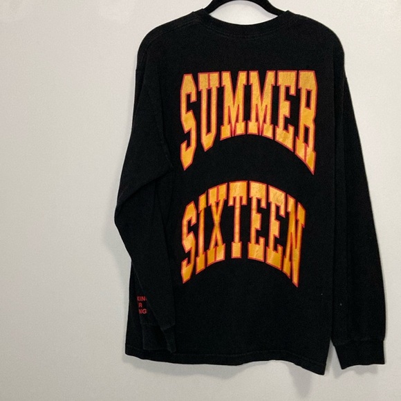 Drake Black Long Sleeve Shirt with Bold Graphic revenge summer sixteen 21” - Picture 4 of 7